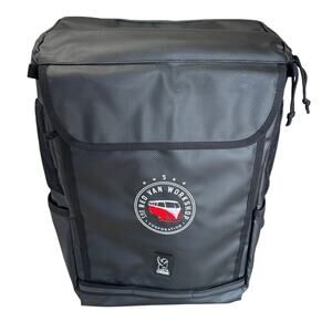 Chrome Industries Volcan + Backpack Embroidered Waterproof Ziptop Black Tech Bag